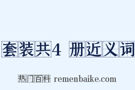 套装共4册近义词是什么意思的图片